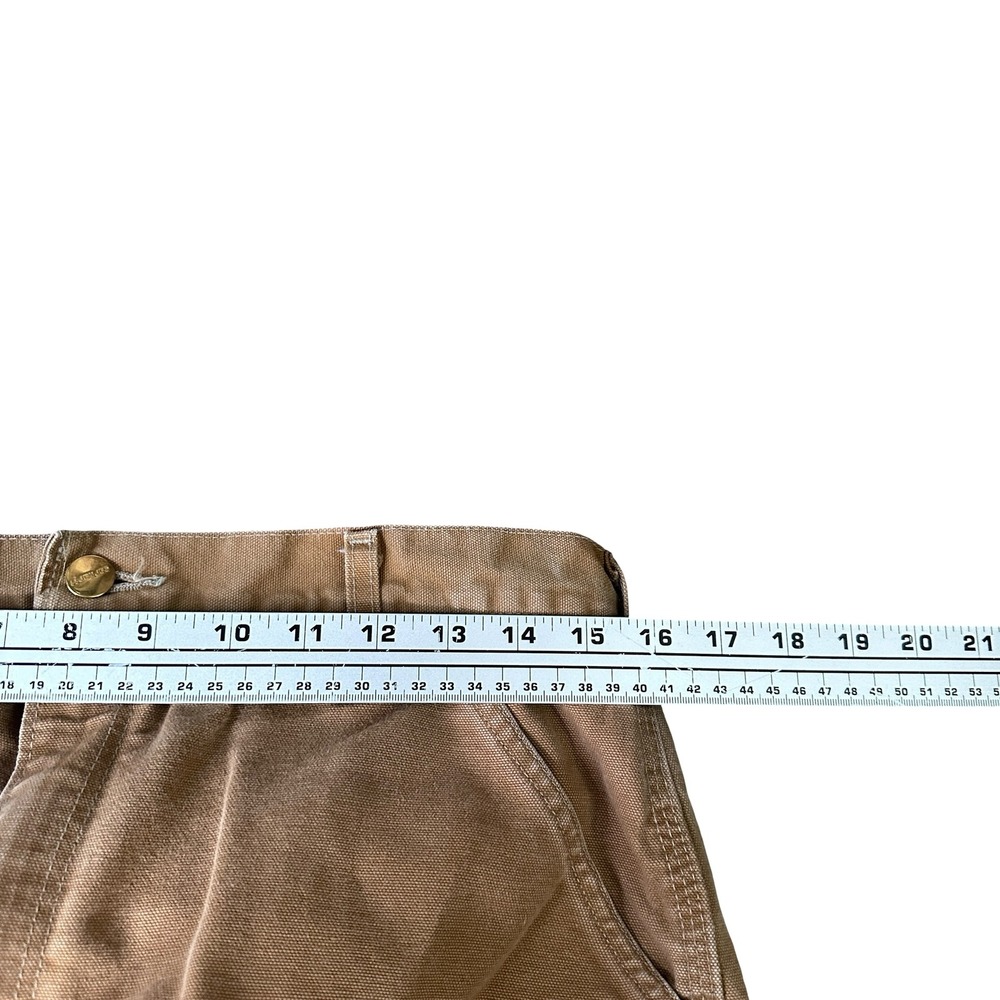 Carhartt B01-M Double Knee Duck Canvas Work Pants Brown Mens 34x32 Loose Fit USA - Picture 8 of 15